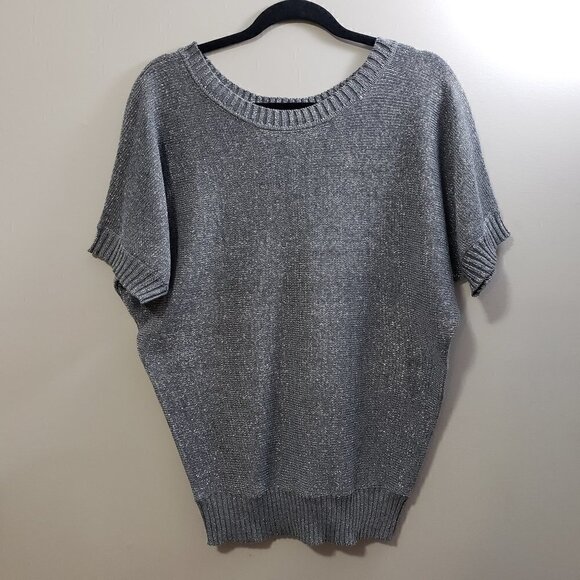 George * Grey Metallic Dolman Sweater * Sz M - Picture 2 of 9